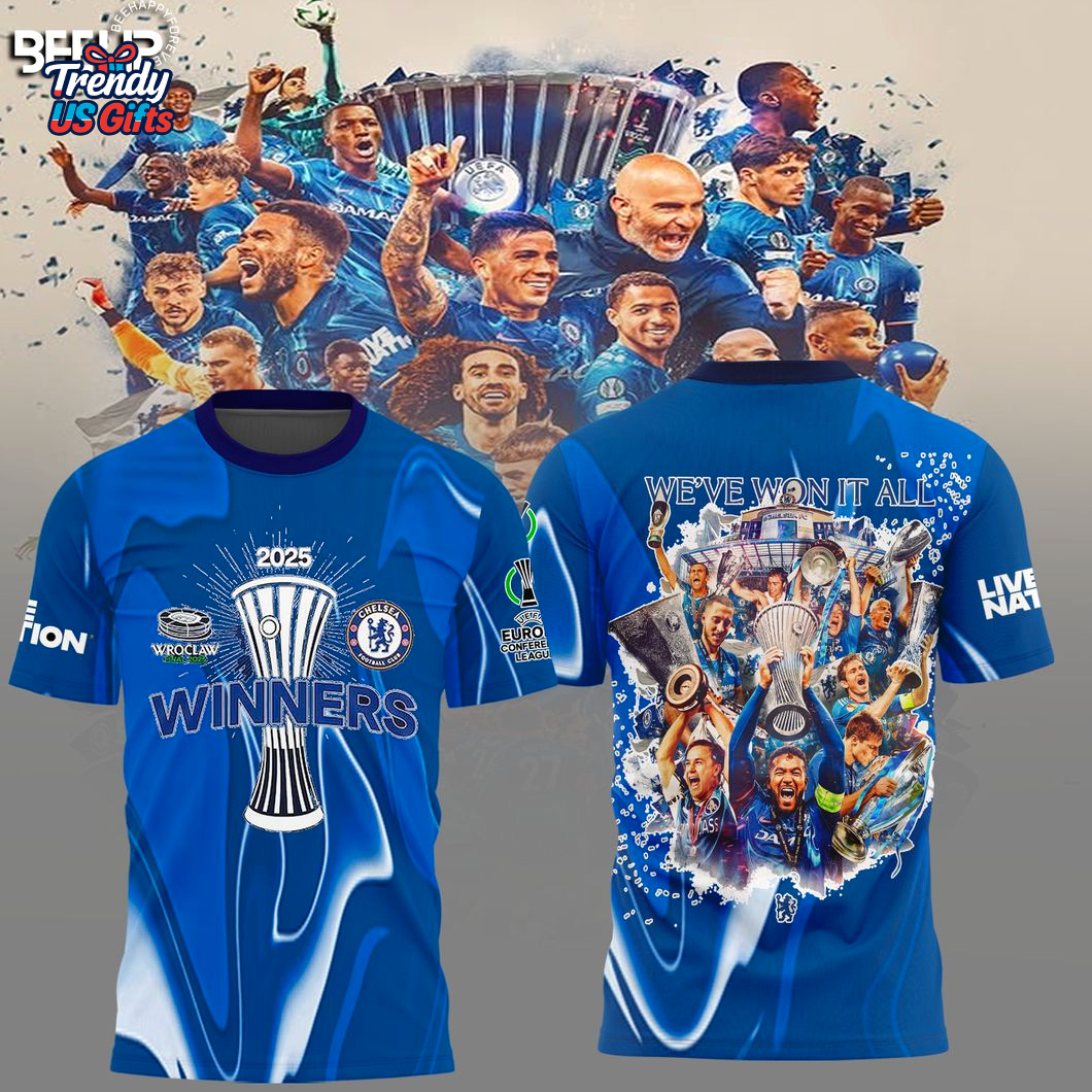Chelsea UECL 2025 Winners Shirt Chelsea UECL 2025 Winners Shirt