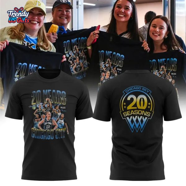 Chicago Sky 20 Years 2025 T-Shirt