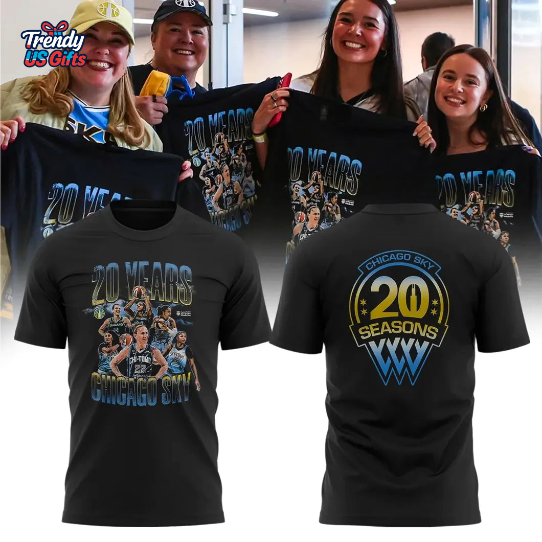 Chicago Sky 20 Years 2025 T-Shirt Chicago Sky 20 Years 2025 T-Shirt