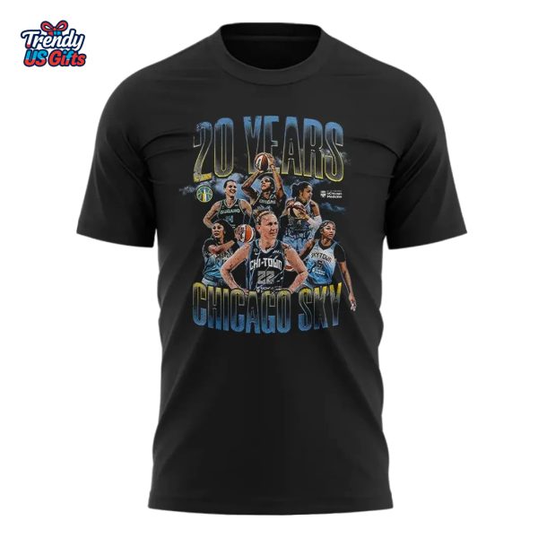 Chicago Sky 20 Years 2025 T-Shirt
