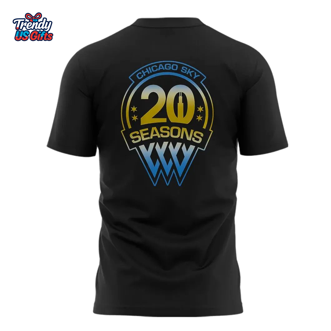 Chicago Sky 20 Years 2025 T-Shirt Chicago Sky 20 Years 2025 T-Shirt