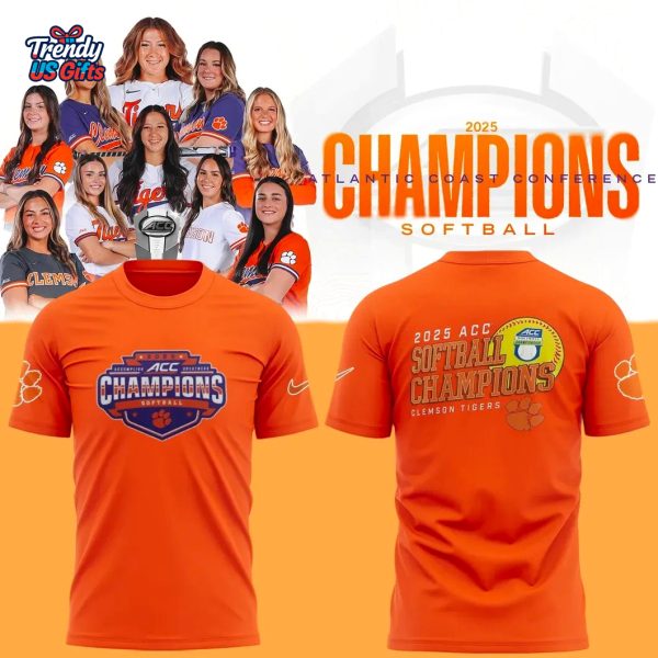 Clemson Softball ACC Champions 2025 T-Shirt