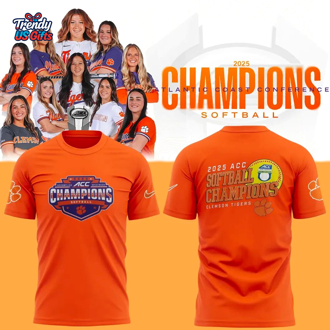 Clemson Softball ACC Champions 2025 T-Shirt Clemson Softball ACC Champions 2025 T-Shirt