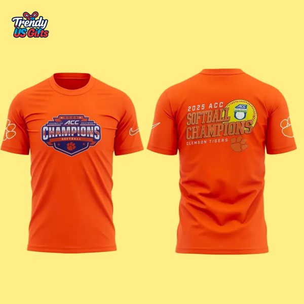 Clemson Softball ACC Champions 2025 T-Shirt
