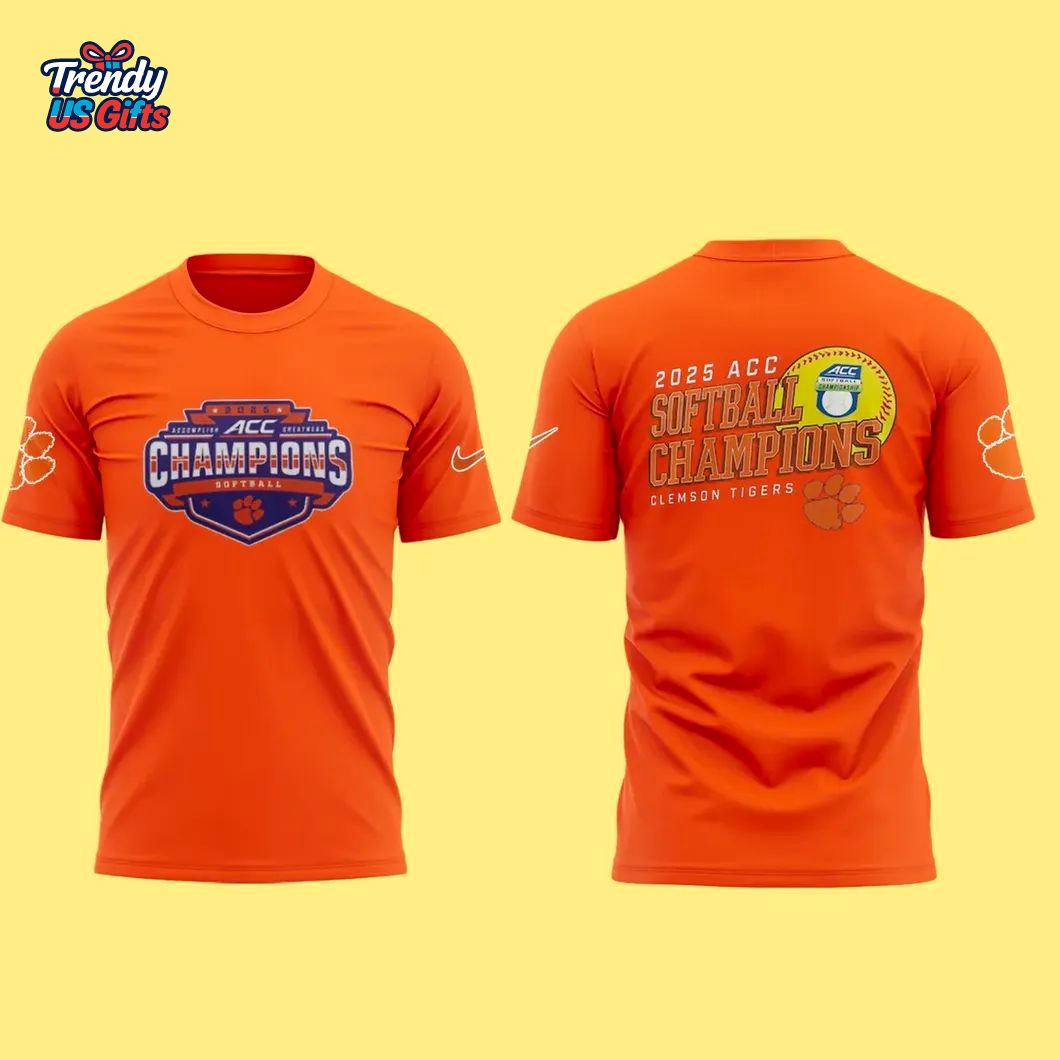 Clemson Softball ACC Champions 2025 T-Shirt Clemson Softball ACC Champions 2025 T-Shirt