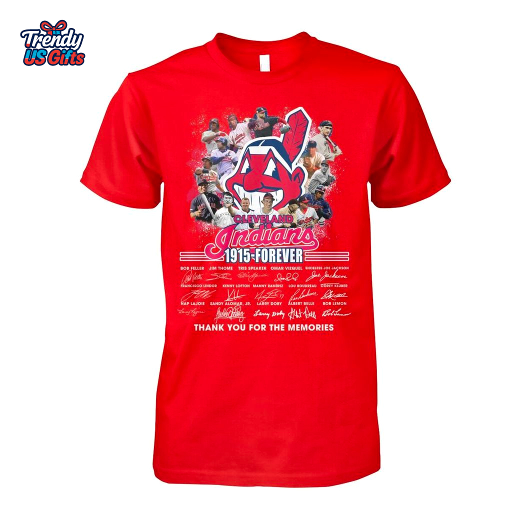 Cleveland Indians 1915 Forever 2025 Thank You For The Memories T-Shirt Cleveland Indians 1915 Forever 2025 Thank You For The Memories T-Shirt