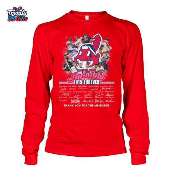 Cleveland Indians 1915 Forever 2025 Thank You For The Memories T-Shirt