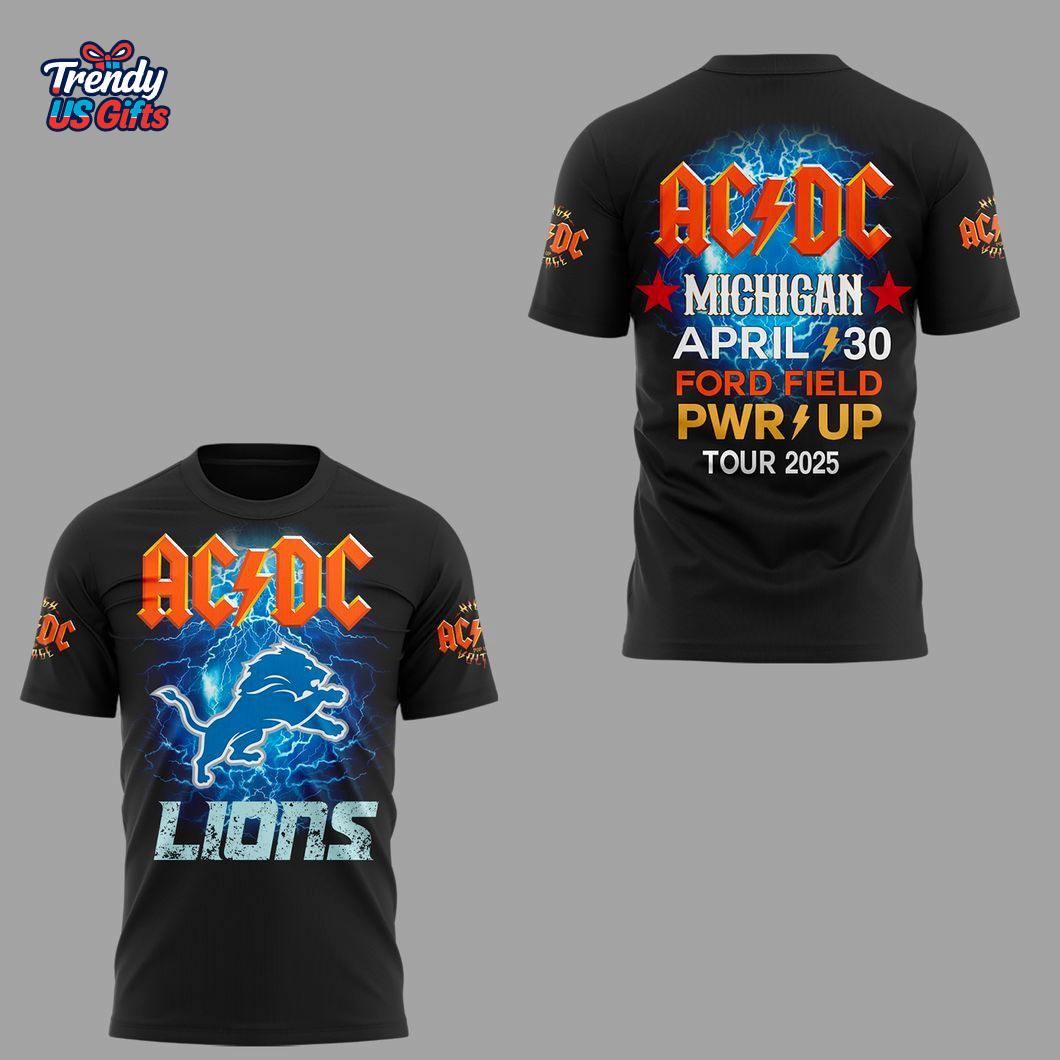 Detroit Power Up Tour 2025 T-Shirt Detroit Power Up Tour 2025 T-Shirt
