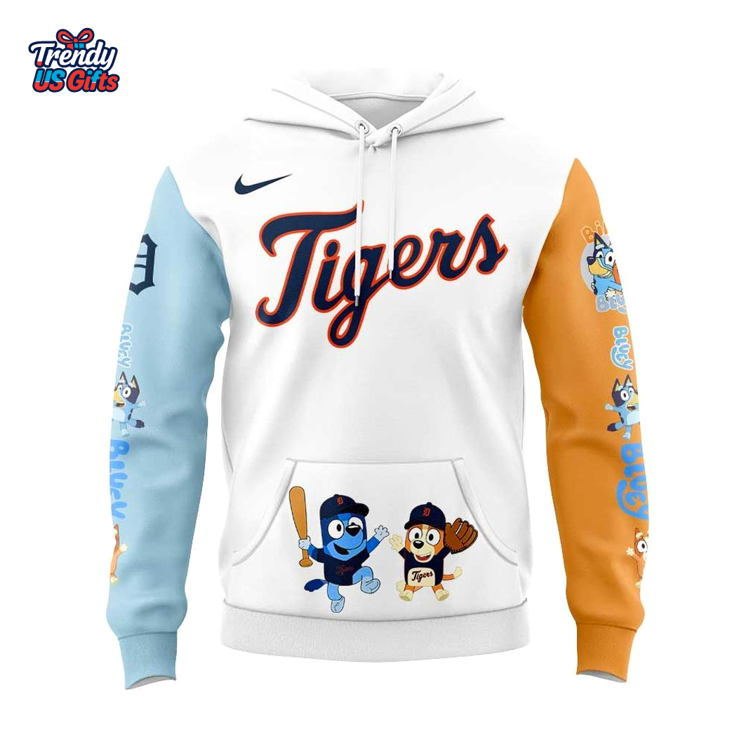 Detroit Tigers Bluey and Bingo For Fans Beautiful Hoodie Detroit Tigers Bluey and Bingo For Fans Beautiful Hoodie