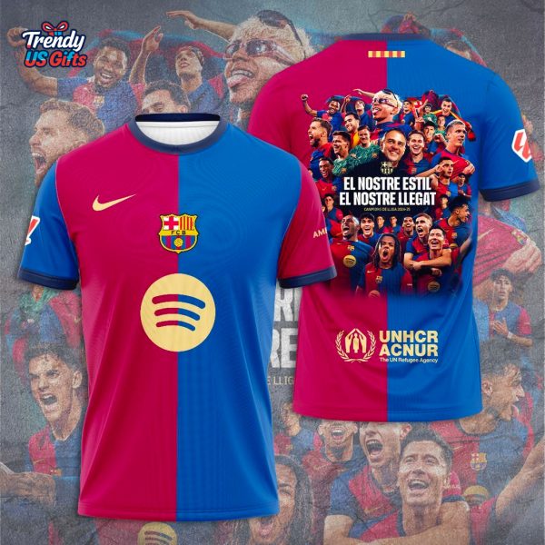 FC Barcelona La Liga 2025 Champions El Nostre Estil T-Shirt
