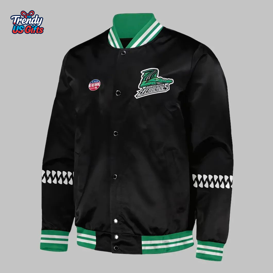 Florida Everblades 2025 New For Fans Baseball Jacket Florida Everblades 2025 New For Fans Baseball Jacket