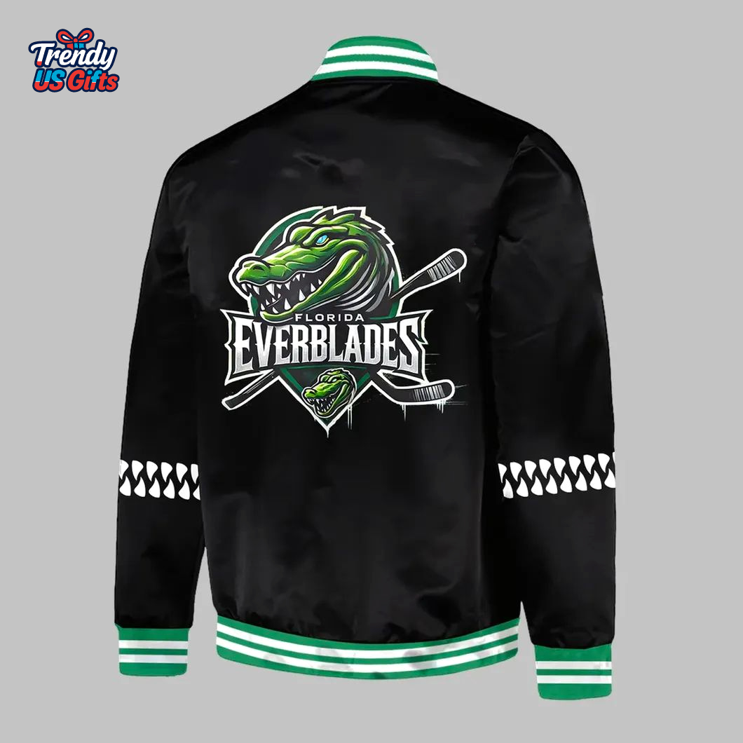 Florida Everblades 2025 New For Fans Baseball Jacket Florida Everblades 2025 New For Fans Baseball Jacket