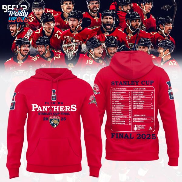 Florida Panthers 2025 Stanley Cup Final Red T-Shirt