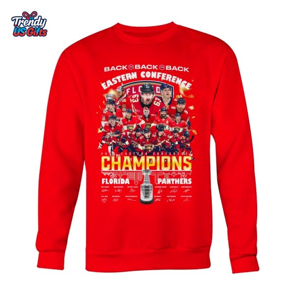 Florida Panthers Eastern Conference Champions 2025 Red T-Shirt