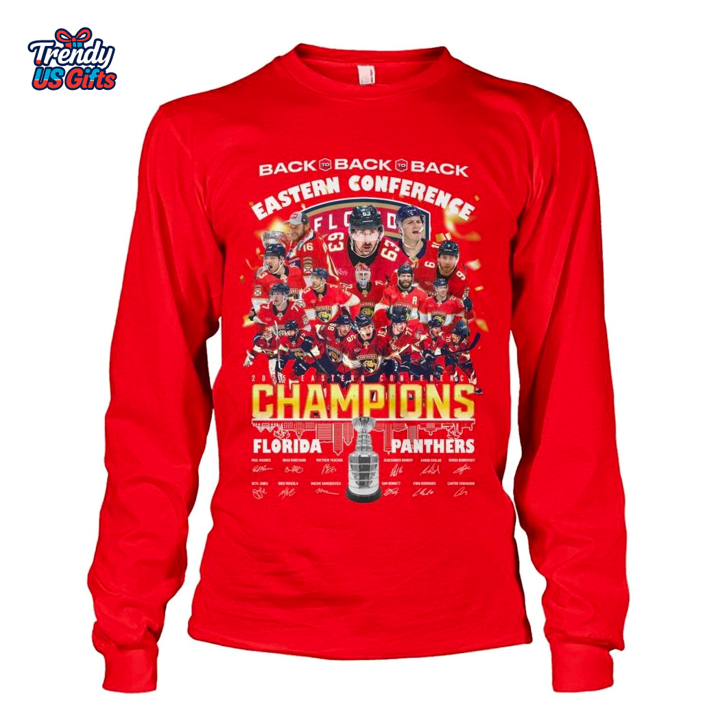 Florida Panthers Eastern Conference Champions 2025 Red T-Shirt Florida Panthers Eastern Conference Champions 2025 Red T-Shirt