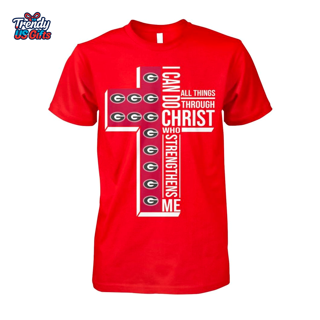 Georgia Bulldogs I Can Do All Things Through Christ Who Strengthens Me 2025 T-Shirt Georgia Bulldogs I Can Do All Things Through Christ Who Strengthens Me 2025 T-Shirt