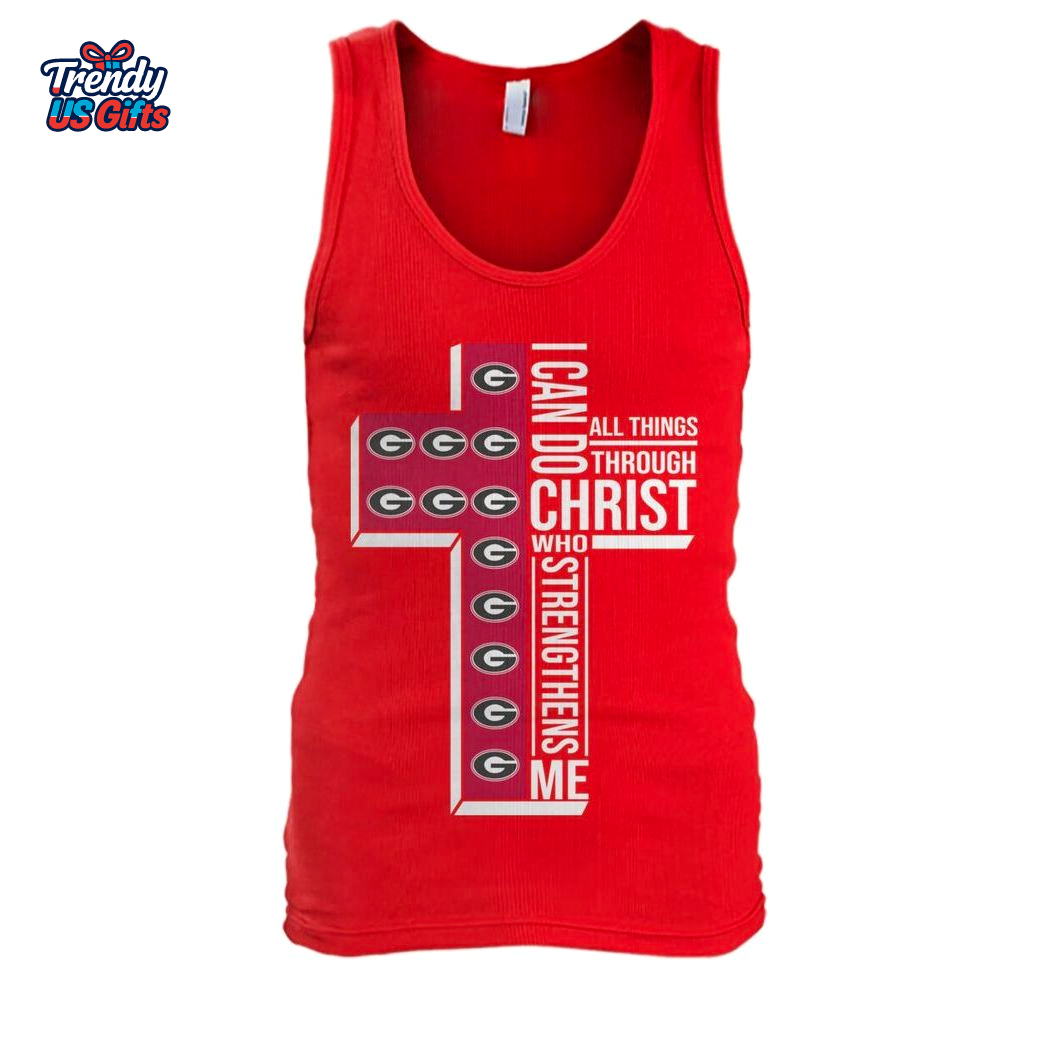 Georgia Bulldogs I Can Do All Things Through Christ Who Strengthens Me 2025 T-Shirt Georgia Bulldogs I Can Do All Things Through Christ Who Strengthens Me 2025 T-Shirt