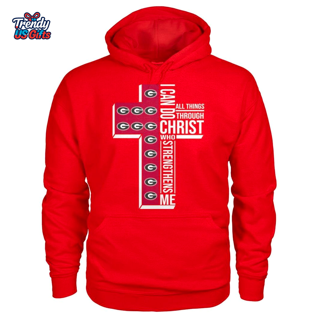 Georgia Bulldogs I Can Do All Things Through Christ Who Strengthens Me 2025 T-Shirt Georgia Bulldogs I Can Do All Things Through Christ Who Strengthens Me 2025 T-Shirt