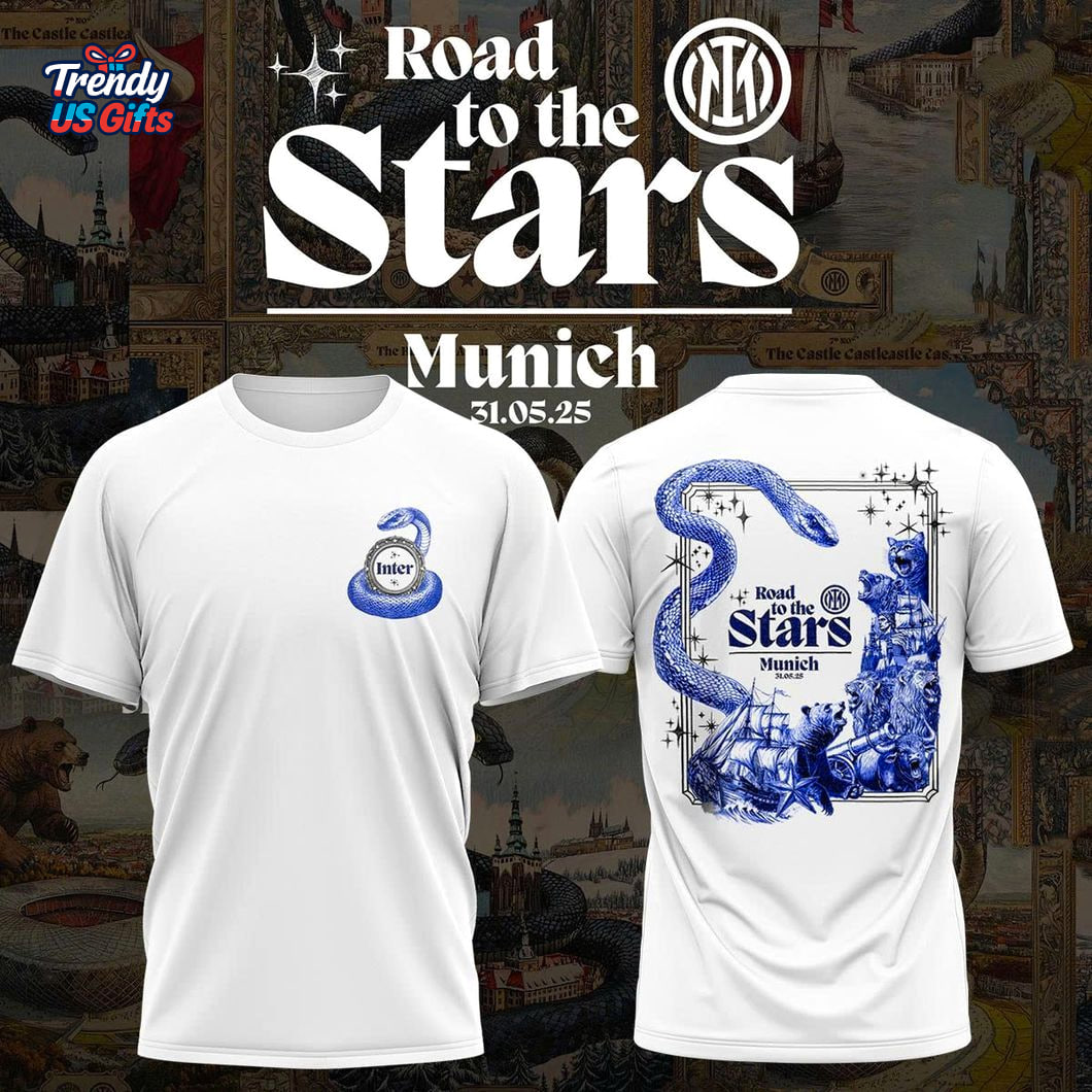 Inter Road To The Stars Munich 2025 T-Shirt Inter Road To The Stars Munich 2025 T-Shirt