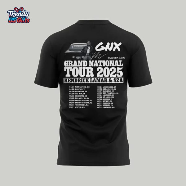 Kendrick Lamar x SZA Grand National Tour 2025 T-Shirt