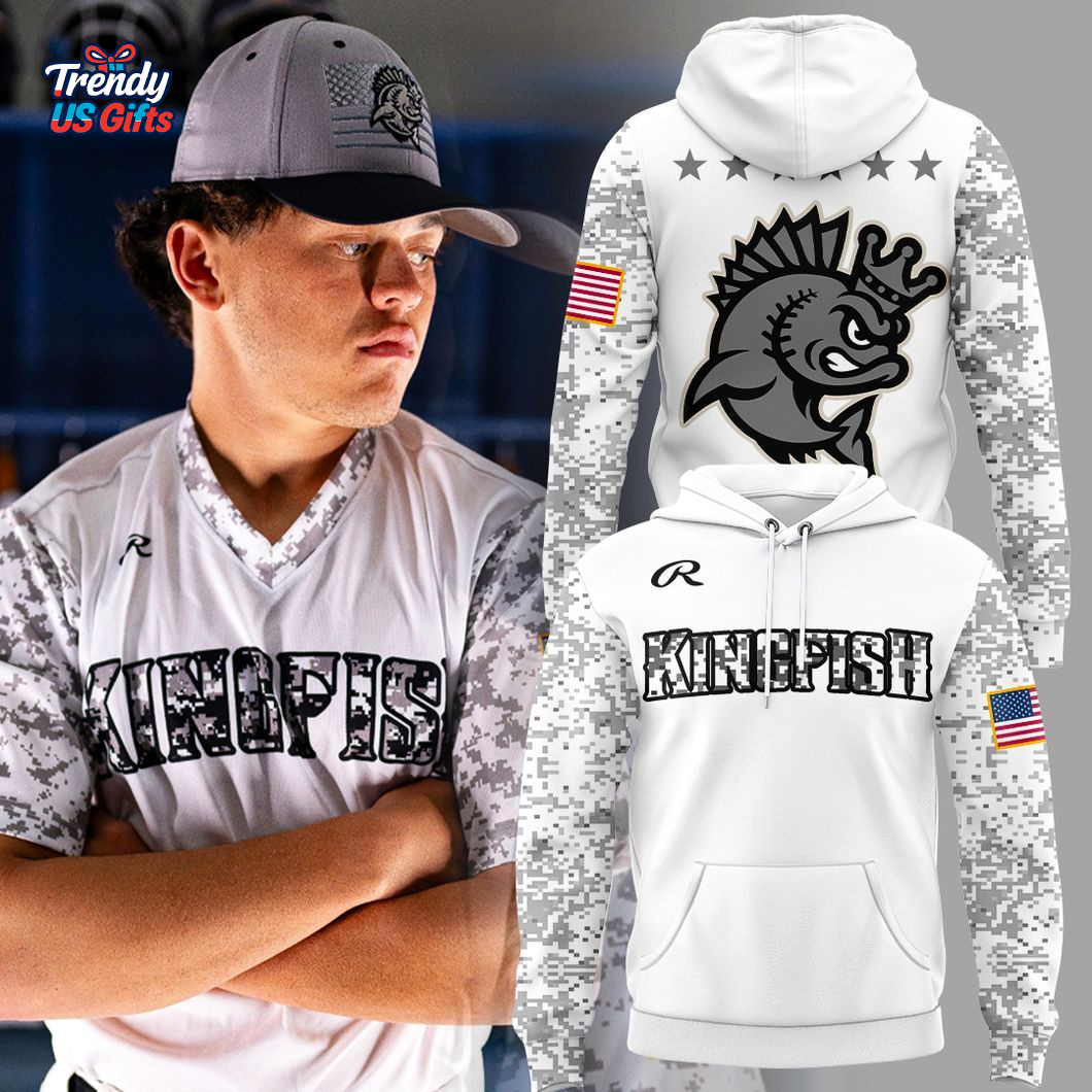 Kenosha Kingfish Military 2025 Special Hoodie Kenosha Kingfish Military 2025 Special Hoodie
