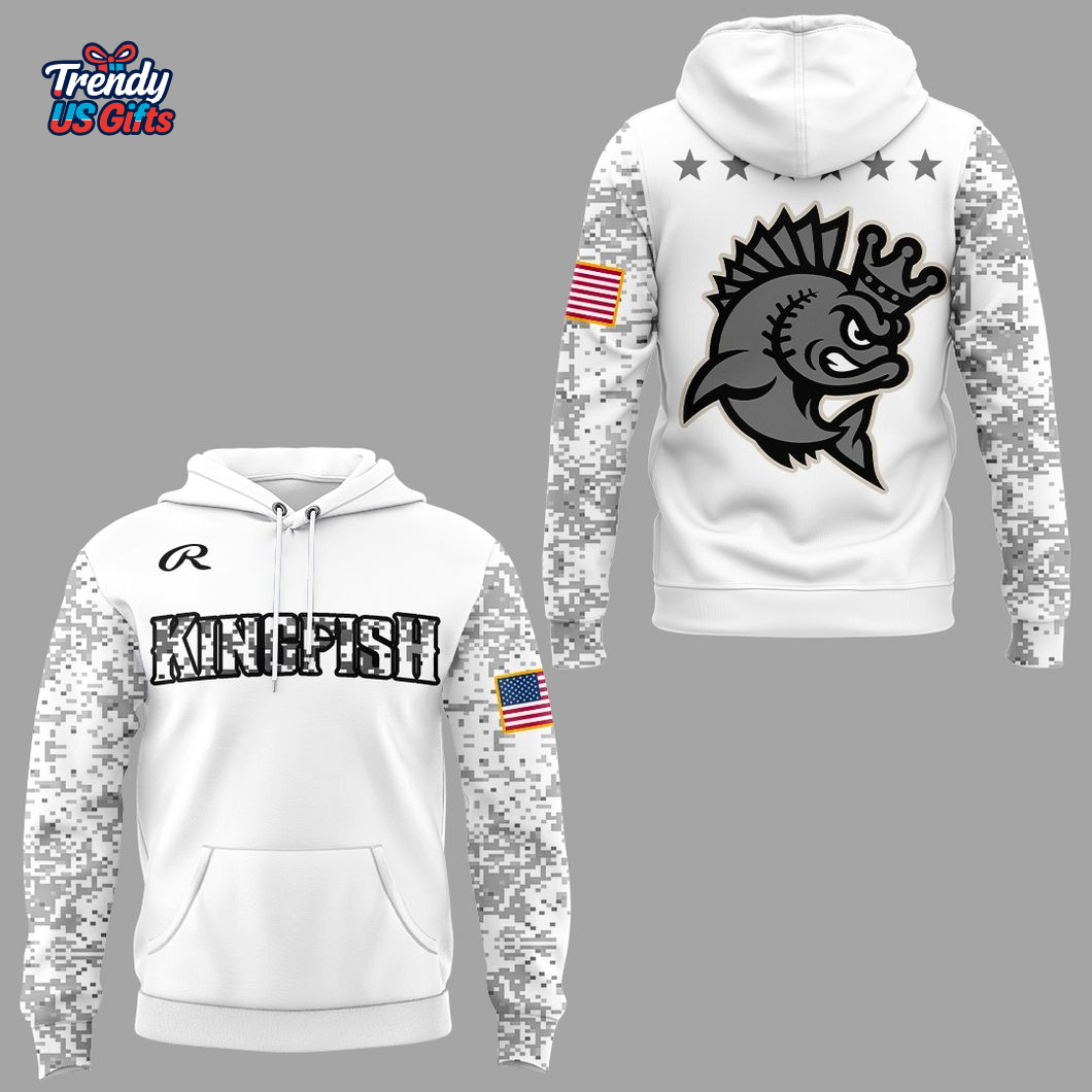 Kenosha Kingfish Military 2025 Special Hoodie Kenosha Kingfish Military 2025 Special Hoodie