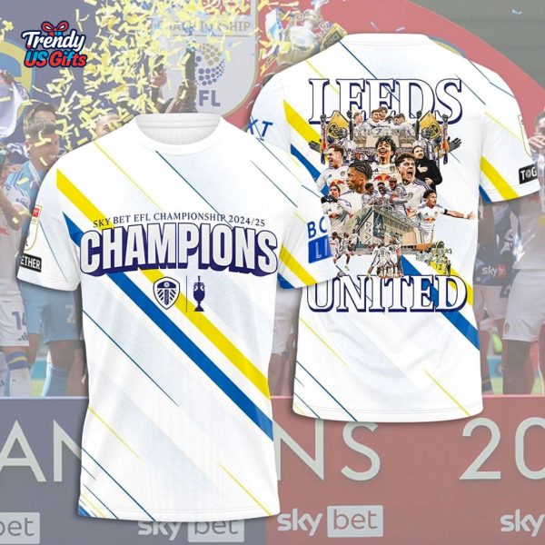 Leeds United 2025 Champions Special T-Shirt