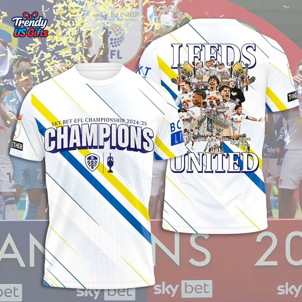 Leeds United 2025 Champions Special T-Shirt Leeds United 2025 Champions Special T-Shirt