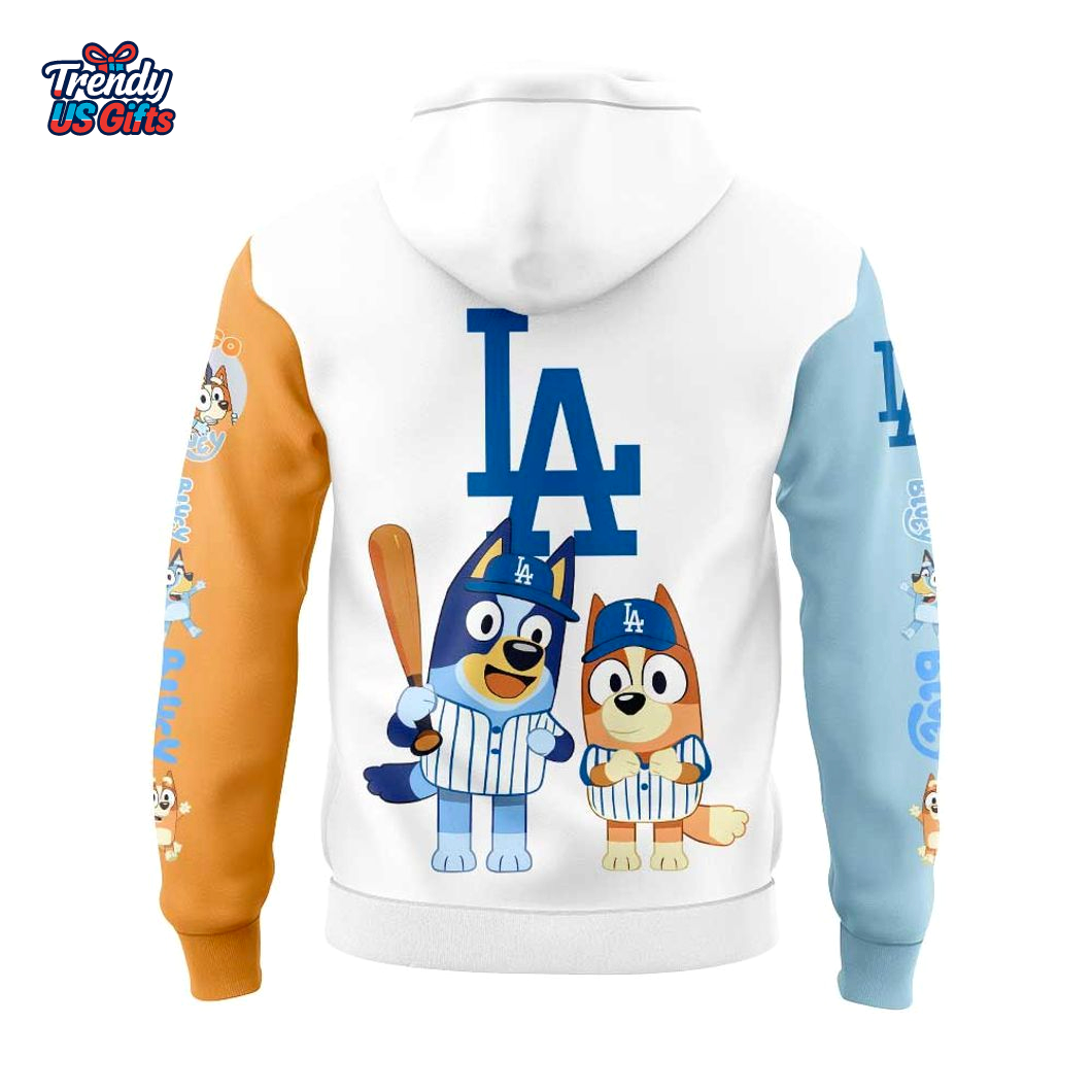Los Angeles Dodgers Bluey and Bingo For Fans Beautiful Hoodie Los Angeles Dodgers Bluey and Bingo For Fans Beautiful Hoodie