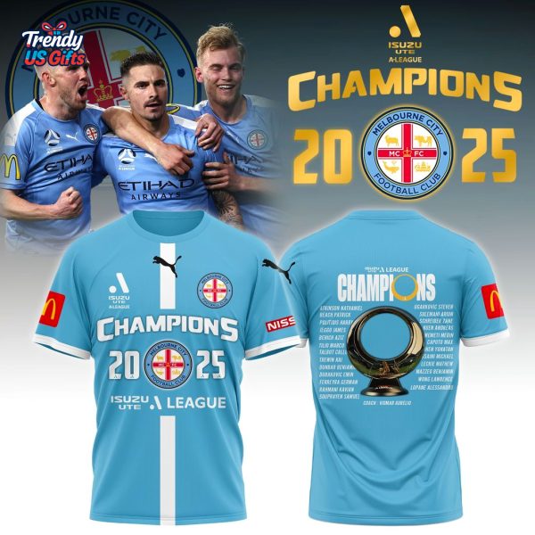 Melbourne City Champions 2025 Special T-Shirt
