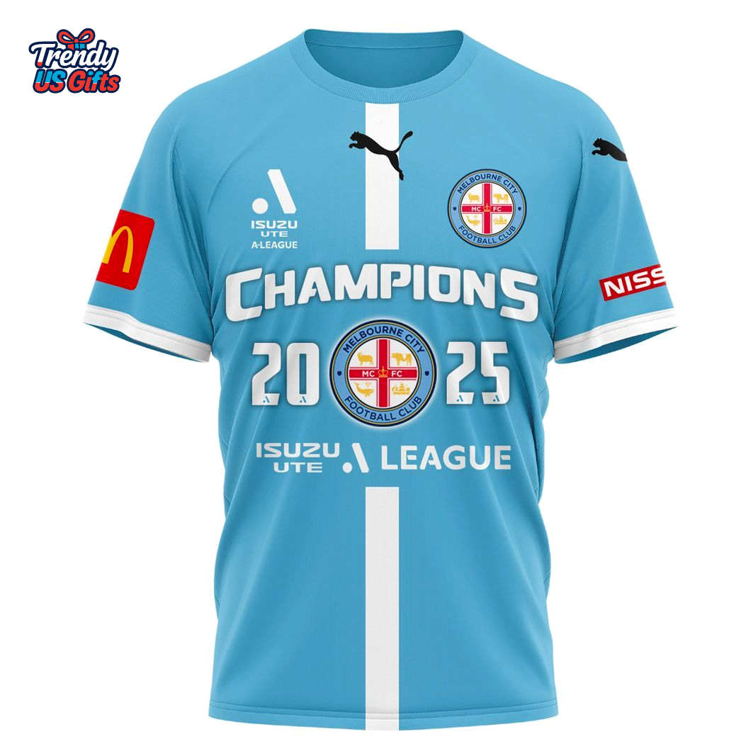 Melbourne City Champions 2025 Special T-Shirt Melbourne City Champions 2025 Special T-Shirt