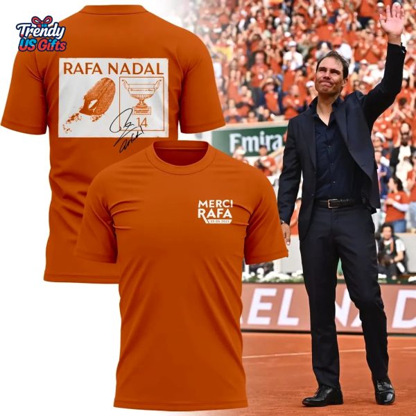 Merci Rafa United Tennis Fans in Gratitude to Rafael Nadal 2025 T-Shirt