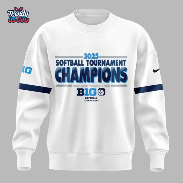 Michigan Wolverines Big Ten Softball Champions 2025 Sweatshirt