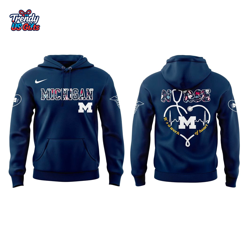 Michigan Wolverines Nurses Night 2025 Hoodie Michigan Wolverines Nurses Night 2025 Hoodie