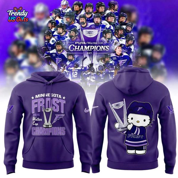 Minnesota Frost 2025 Water Cup Champions Hoodie