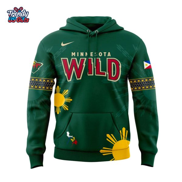 Minnesota Wild Filipino Heritage Night 2025 Special Hoodie