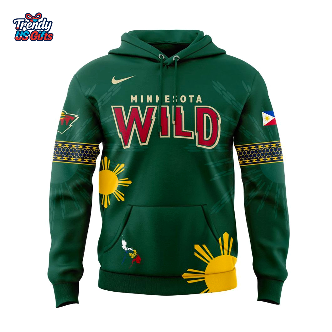 Minnesota Wild Filipino Heritage Night 2025 Special Hoodie Minnesota Wild Filipino Heritage Night 2025 Special Hoodie