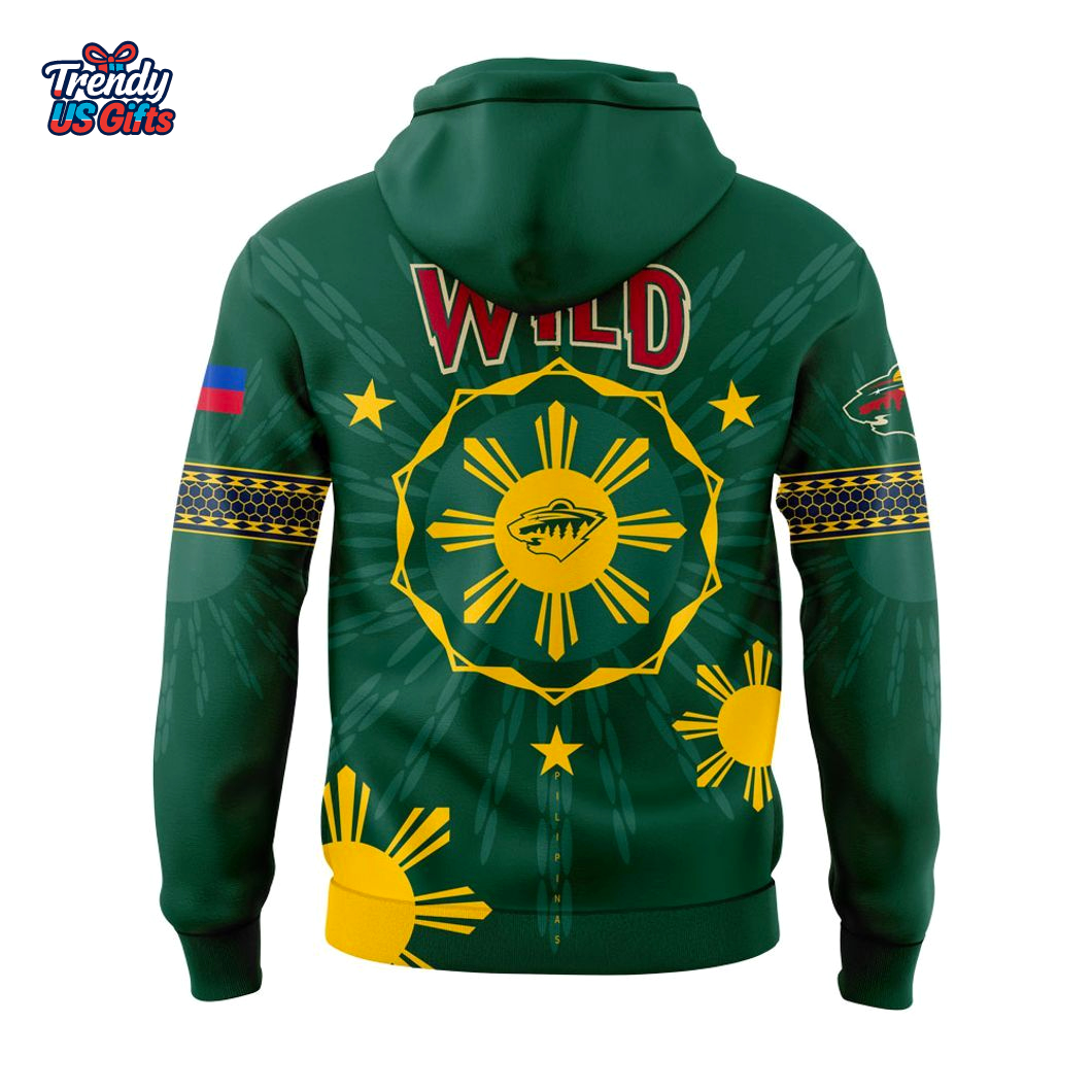 Minnesota Wild Filipino Heritage Night 2025 Special Hoodie Minnesota Wild Filipino Heritage Night 2025 Special Hoodie