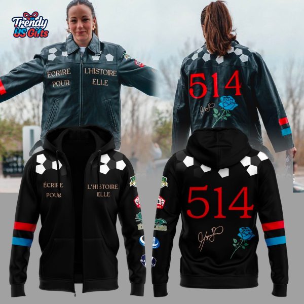 Montreal Roses Football 514 Signature 2025 Special Zip Hoodie