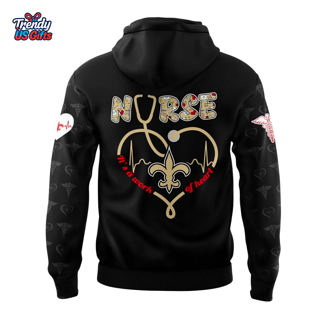 New Orleans Saints Nurses Appreciation Day 2025 Hoodie New Orleans Saints Nurses Appreciation Day 2025 Hoodie