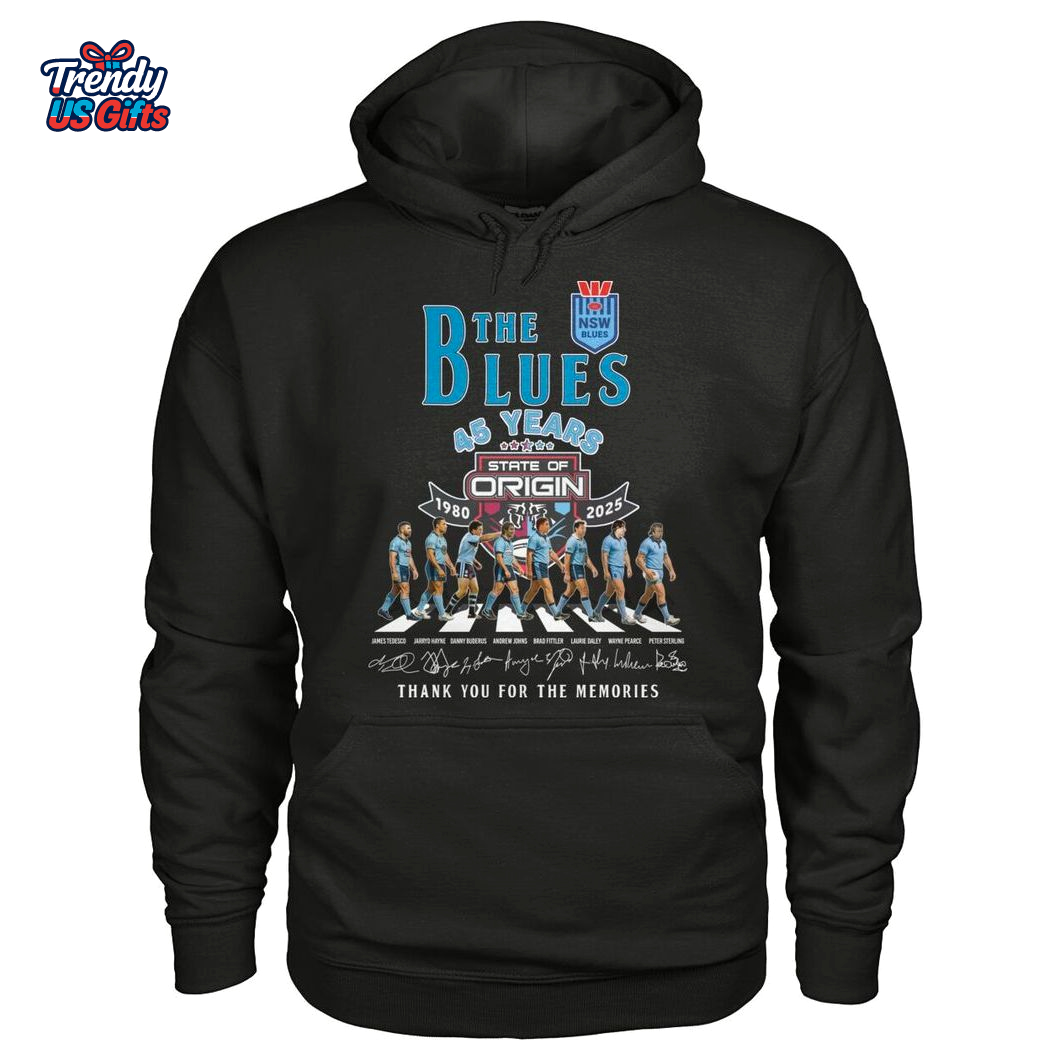 New South Wales Blues 45 Years 1980-2025 Thank Your For Memories T-Shirt New South Wales Blues 45 Years 1980-2025 Thank Your For Memories T-Shirt