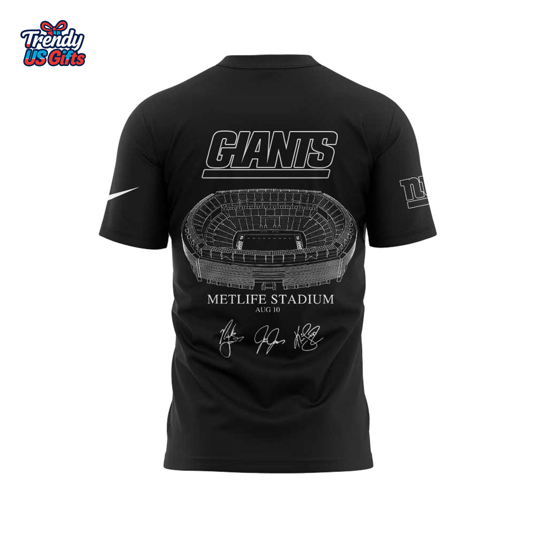 New York Giants Jonas20 Living The Dream Tour 2025 T-Shirt New York Giants Jonas20 Living The Dream Tour 2025 T-Shirt