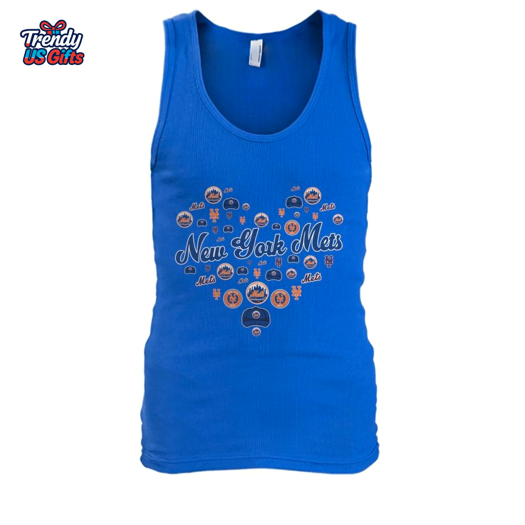 New York Mets Heart Logo Teams T-Shirt New York Mets Heart Logo Teams T-Shirt