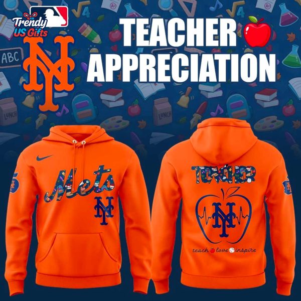 New York Mets Teach Appreciation Day 2025 Hoodie