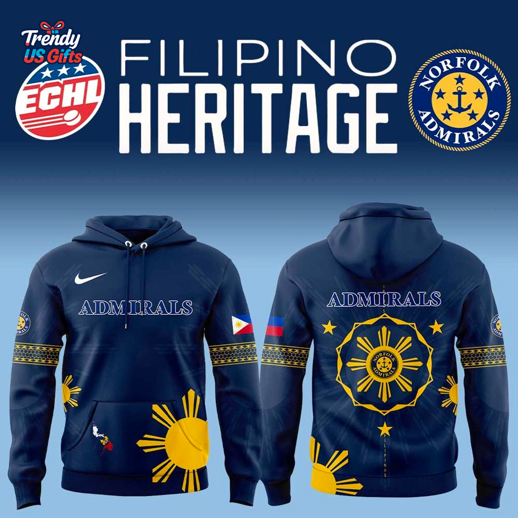 Norfolk Admirals Filipino Heritage Night 2025 Hoodie Norfolk Admirals Filipino Heritage Night 2025 Hoodie