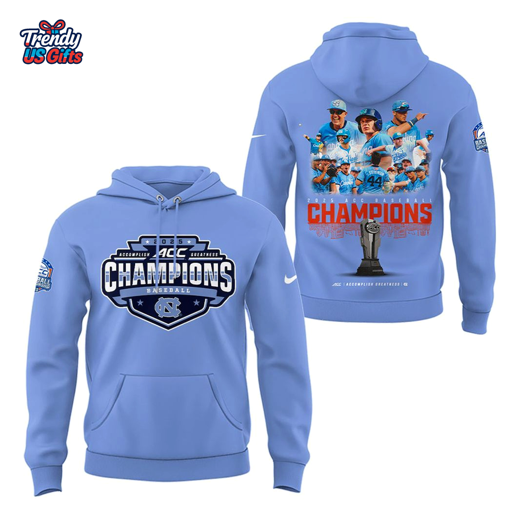 North Carolina ACC Baseball Champions 2025 Hoodie North Carolina ACC Baseball Champions 2025 Hoodie