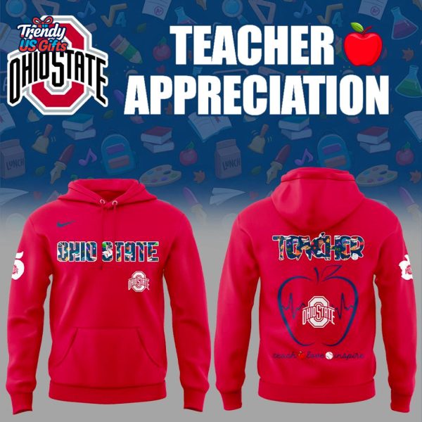 Ohio State Football Teach Appreciation Day 2025 Hoodie