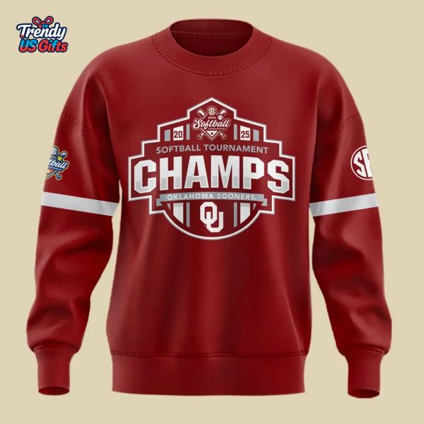 Oklahoma Sooners 2025 SEC Softball Conference Tournament Champions Sweatshirt