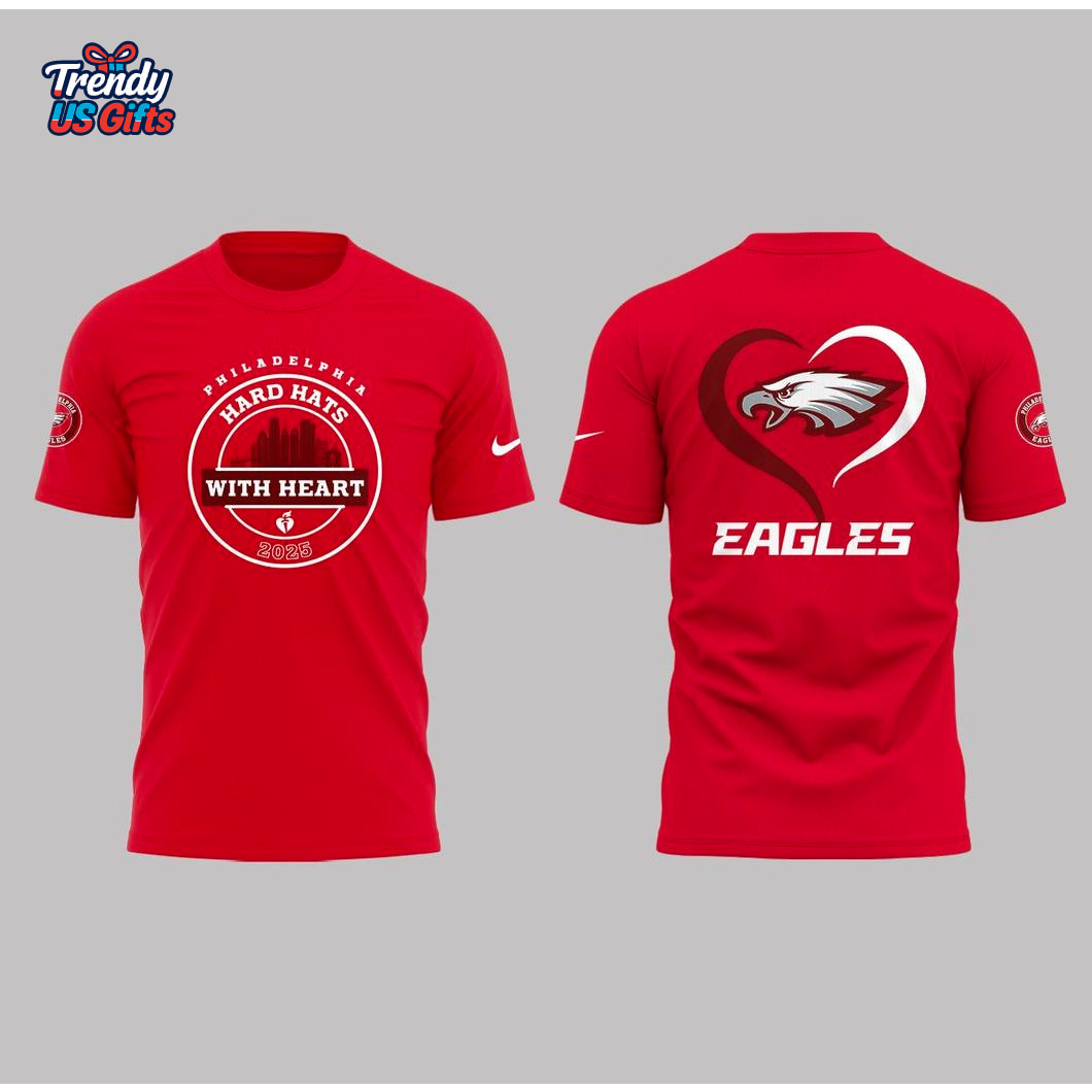 Philadelphia Eagles Hard Hats With Heart 2025 Special Hoodie Philadelphia Eagles Hard Hats With Heart 2025 Special Hoodie