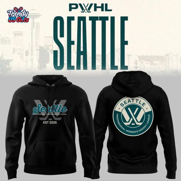 PWHL Seattle 2025 Special Black Hoodie